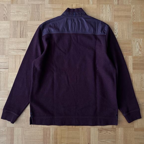 Tommy Bahama quarter zip burgundy sweater Large NWT - Picture 2 of 7